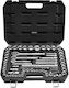 Vevor Socket Set 86 Pieces 9.5 & 6.4 & 12.7 mm Socket Driver SAE Metric Mechanic Tool Set Screwdriver Accessories Storage Case Alloy Steel Cr-v Car Repair