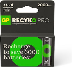 Battery GP ReCyko Pro AA LR6 2000mAh Bl/4 Battery GP ReCyko Pro AA LR6 2000mAh Bl/4