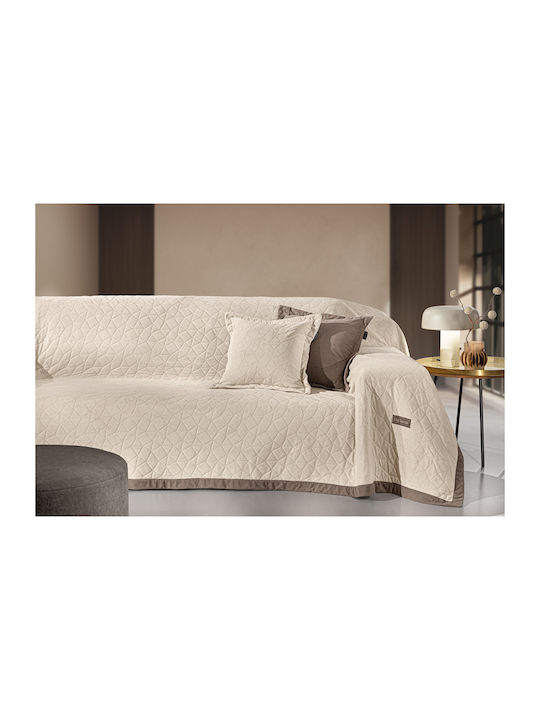 Decken & Couchdecken Avalon Ecru 170×300 + Kiss...