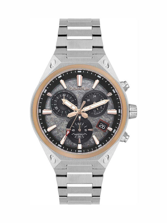 Quantum Hunter Men's Watch 45mm Chronograph Bat...