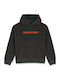 Fleece Παιδικό Φούτερ με Κουκούλα Rinsed Black Tookool