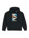 Fleece Παιδικό Φούτερ με Κουκούλα Black Watanite