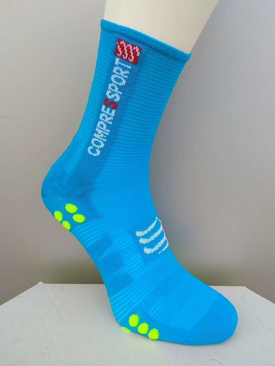 Compressport Αθλητικές Κάλτσες Μπλε 1 Ζεύγος