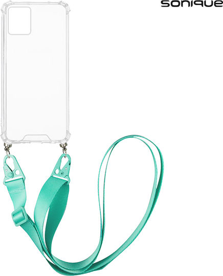 Θήκη Σιλικόνης Strap Sonique Armor Clear Motorola Moto G32 Γαλάζιο