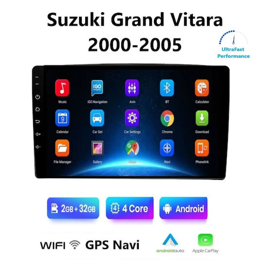 Автомобилна Аудио Система (Блутут/USB/WiFi/GPS/Apple-Carplay/Android-Auto) с Тъчскрийн 9"