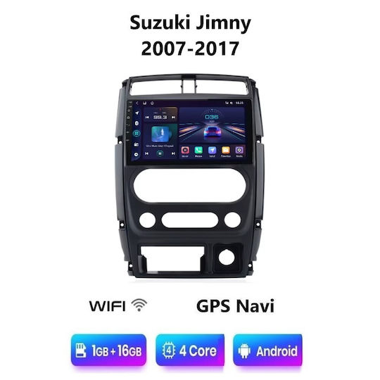 Car Audio System for Suzuki Jimny 2007-2017 (Bluetooth/USB/WiFi/GPS/Apple-Carplay/Android-Auto) with Touch Screen 9"