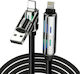 Hyperloq USB to Cable Μαύρο 2m