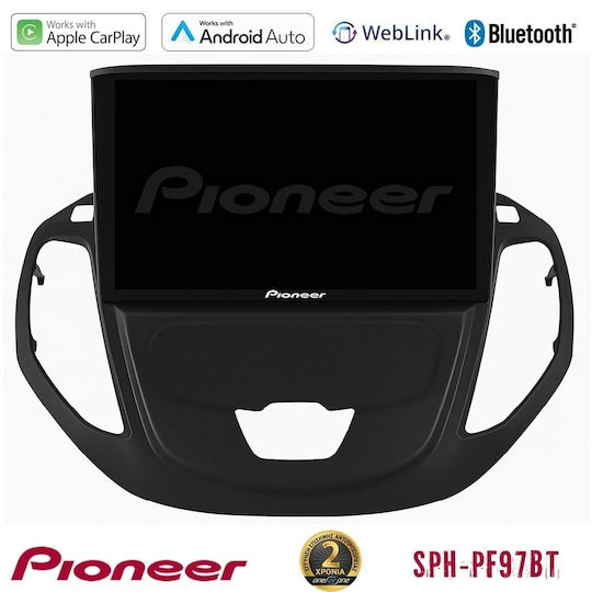 Pioneer Ηχοσύστημα Αυτοκινήτου για Ford Transit Courier 2015-2023 (Bluetooth/USB/AUX/WiFi/GPS/Apple-Carplay/Android-Auto) με Οθόνη Αφής 9"