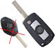 Bmw Series 3 Replacement Foldable Key Cover 3 Buttons Without Key Dga 1 Pc