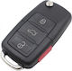 VW Foldable Replacement Key Cover 3 Buttons + Panic Button DGA 1 Pc