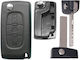 Citroen Foldable Replacement Key Cover 2 Buttons Blade Hu83 Without Key Dga 1 Pc
