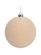 Hanging Ball Ornament Ornament Plastic Beige 10cm