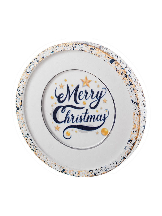 Decorative Christmas Coaster Ceramic L10xW10xD1.3cm.