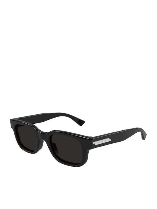 Bottega Veneta Unisex Sunglasses with Black Plastic Frame and Black Lens BV1411S 001