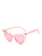 Women's Sunglasses with Pink Plastic Frame and Pink Lens