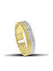 Themelidis Jewels Σετ Βέρες Δίχρωμες 14Κ με Ματ Φινίρισμα και Ζιργκόν