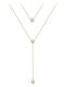 So Charm Necklace from Gold Plated Steel