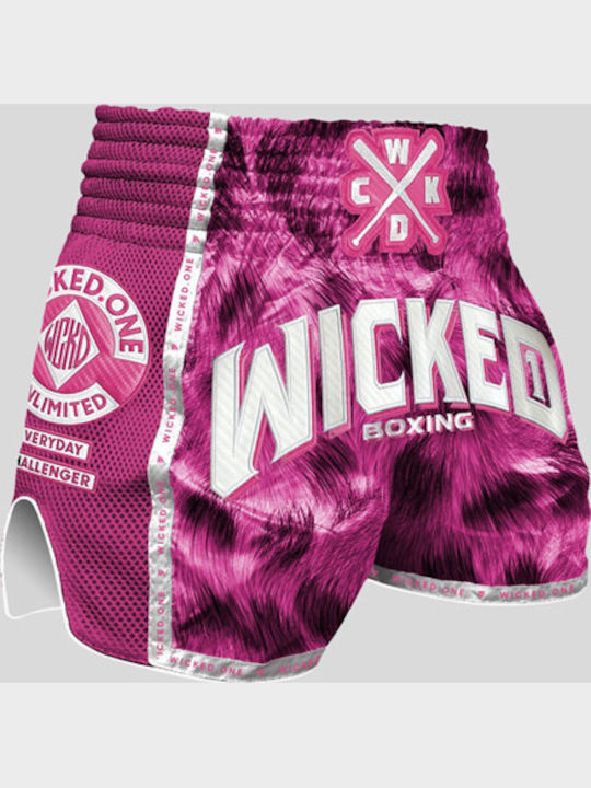 Wicked1 Ανδρικό Σορτσάκι Kick/Thai Boxing Ροζ