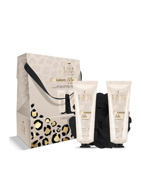 Grace Cole Cashmere, Musk & Amber Perfect Night Hautpflegeset für Feuchtigkeitsspendend & Reinigung Körperreinigung 3Stück