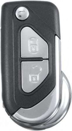 Citroen Foldable Replacement Key Cover 2 Buttons Blade Hu83 Without Key Dga 1 Pc
