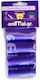 Lavendelfarbene Hundekotentaschen 4 Rollen x 15 Einheiten 22x32cm