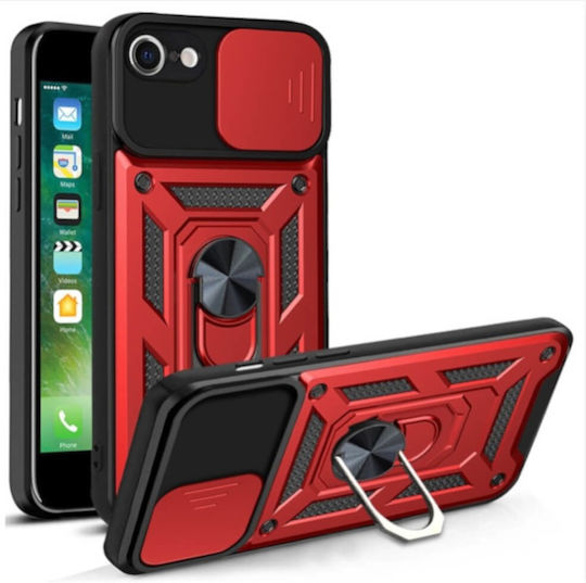 Bodycell Armor Slide Back Cover Κόκκινο (iPhone 8/7)