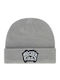 Beanie Unisex Beanie with Rib Knit in Gray color
