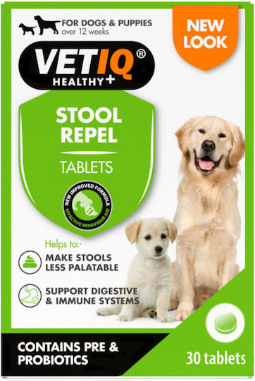 VetIQ Stool Repel Multivitamine für Hunde 30 Registerkarten zur Stärkung des Immunsystems