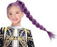 Carnival Wig with Braids Purple