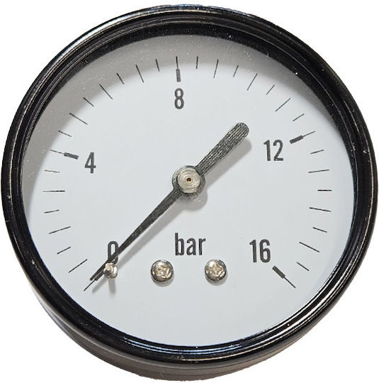 Μανόμετρο D.63 1/4bsp Back 0-16bar