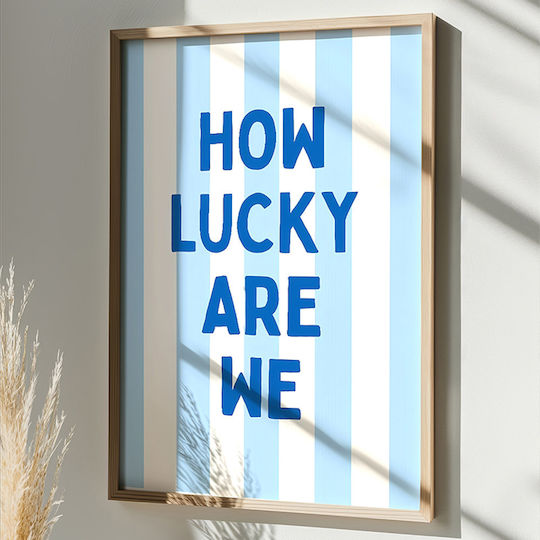 Pakketo Luckely Πίνακας Ξύλινος 33x48cm