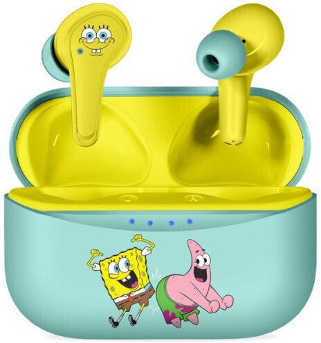 OTL Spongebob Squarepants In-ear Bluetooth Handsfree Earphones with Charging Case Multicolour