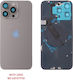 Iphone 15 Pro Battery Cover + Camera Lens + Metal Plate + Flashlight + Charging Flex + Nfc Titanium Natural