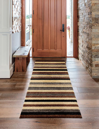 Nikotex Carpets Αντιολισθητικό Πατάκι-διάδρομος Stark Σοκολατί-καμηλό 67x200