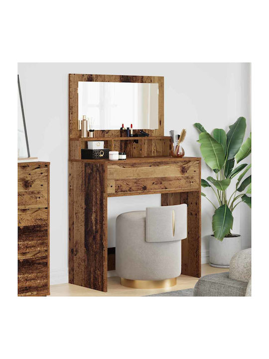 Floor-Standing Wooden Bedroom Makeup Dressing T...