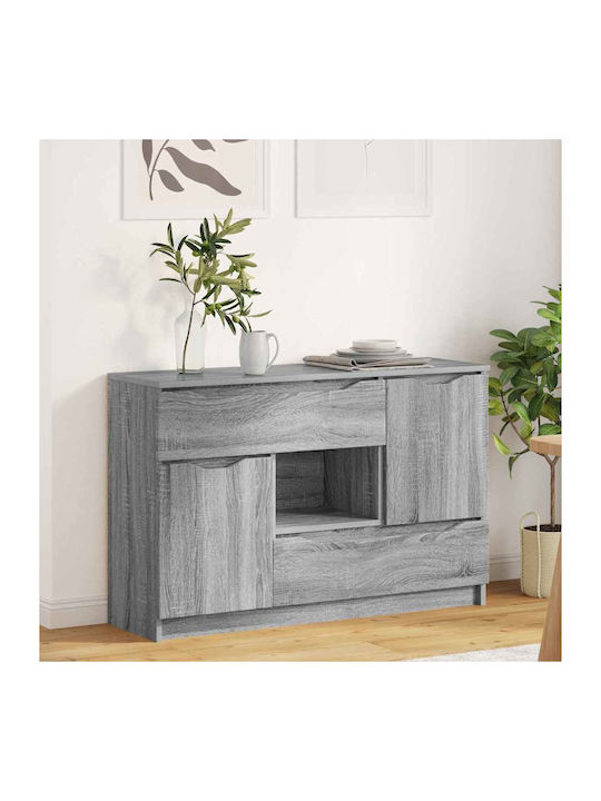 Sideboard Wooden with Drawers Gray Sonoma 100x3...
