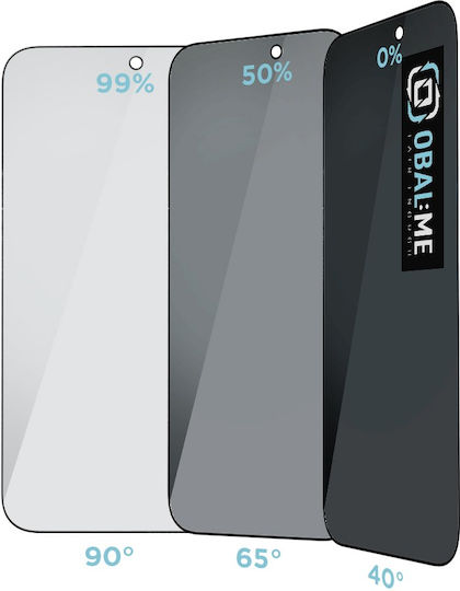 Obal:Me 5D Privacy Tempered Glass Μαύρο (iPhone 17 Pro Max / iPhone 16 Pro Max)