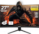 OptimX MT27Y IPS Curbat Gaming Monitor 27" FHD 1920x1080 cu Timp de Răspuns 4ms GTG Argintiu