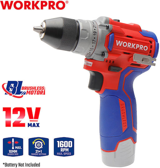 WorkPro WP460200 Двигател За Бормашина На Батерия Solo Безчетков 12V