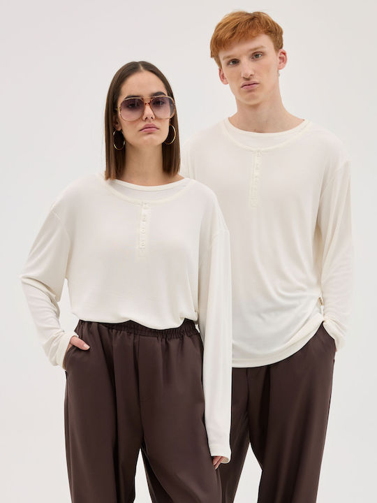 Aristoteli Bitsiani Langarmbluse White