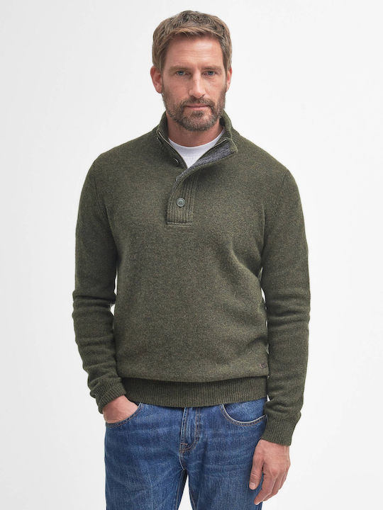 Barbour Langarm-Pullover Khaki