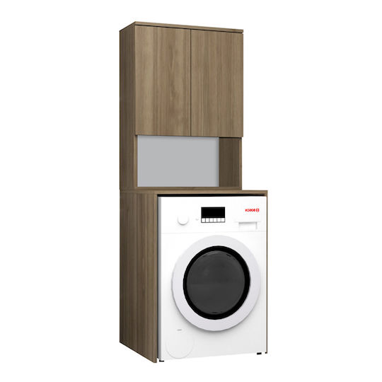 Megapap Cozen Cabinet de baie Mobilier pentru baie L65xA60xÎ178cm Nucă