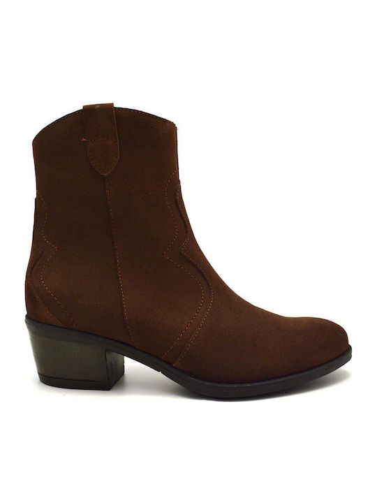Ragazza Suede Women's Ankle Boots Brown