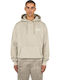Sweatshirt with Hood Vintage Beige