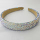 Medelina Puffy Headband Inlaid Stones Multicolor