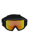 Jack & Jones Μάσκα Σκι & Snowboard Ενηλίκων Μαύρη με Φακό Φιμέ σε Μαύρο Χρώμα
