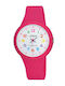 Lorus Ceas analogic pentru copii cu curea din cauciuc/plastic Fuchsia