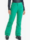 Roxy Backyard Snow ERJTP03299-GNW0 Women's Trousers for Ski & Snowboard Green