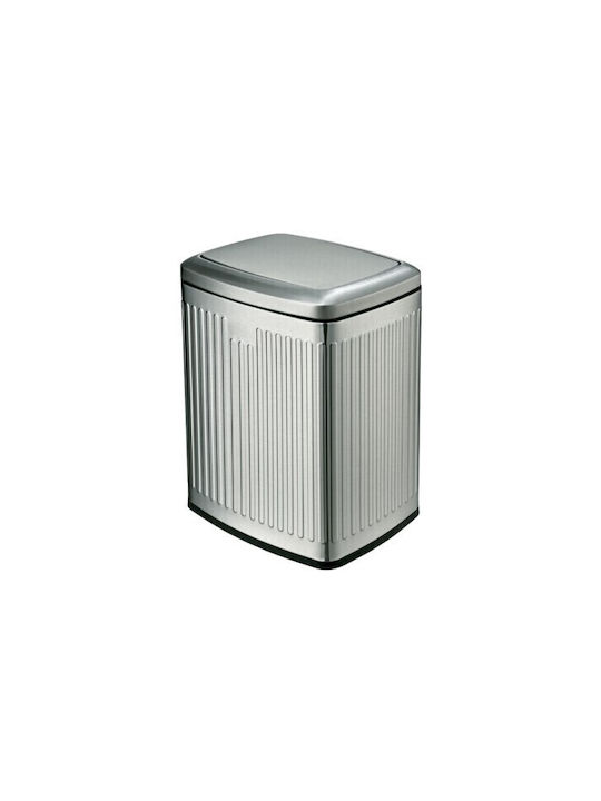 SMASH DESIGN LUXURY BINS Coș de Gunoi din Oțel Inoxidabil Argintiu 12lt 1buc