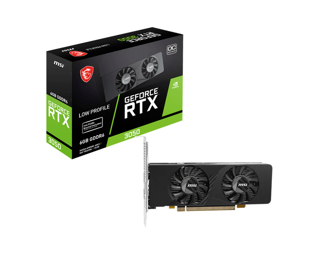 MSI GeForce RTX 3050 6GB GDDR6 LP E 6G OC Placă Grafică V812-054R